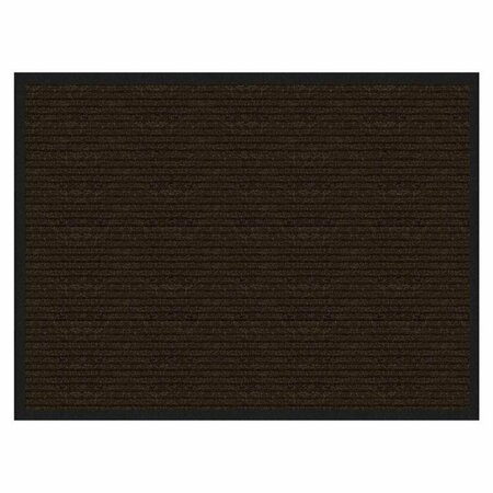 PLANON 48 in. Vinyl Floor Protector Mat Black PL2740251